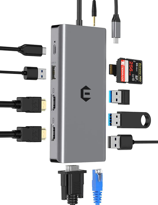 12 in 1 USB C Docking Station